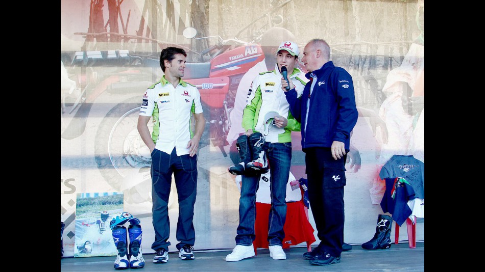 Pramac riders Checa and Espargaró supporting Day of Champions in Valencia