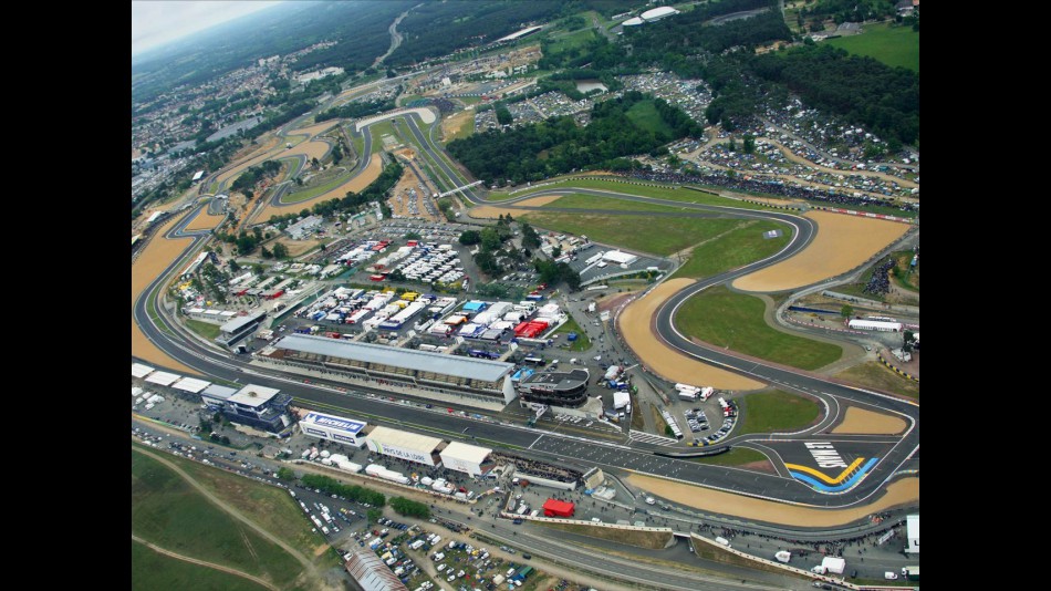 Aerial view of Lemans Circuit