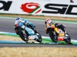 Nico Terol and Marc Marquez riding head to head at Estoril