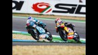 Nico Terol and Marc Marquez riding head to head at Estoril