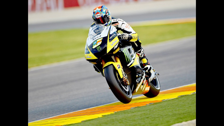 Colin Edwards in action in Valencia