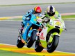 Espargaró riding ahead of Bautista in Valencia