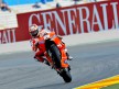 Nicky Hayden pulls off a wheelie in Valencia