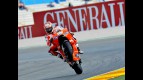 Nicky Hayden pulls off a wheelie in Valencia