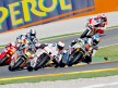 Moto2 group in action in Valencia