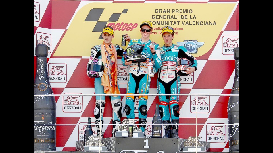 Espargaró, Smith and Terol on the podium in Valencia