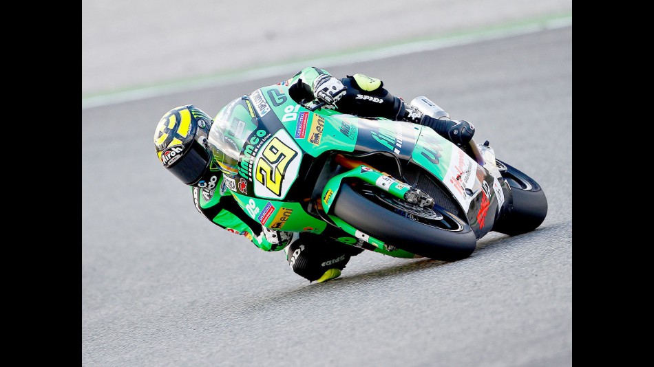 Andrea Iannone in action in Valencia