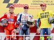 Stoner, Lorenzo and Rossi on the podium in Valencia