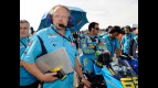 Crew chief Stuart Shenton and Loris Capirossi at the starting grid in Valencia