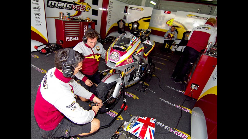Marc VDS Racing Team garage