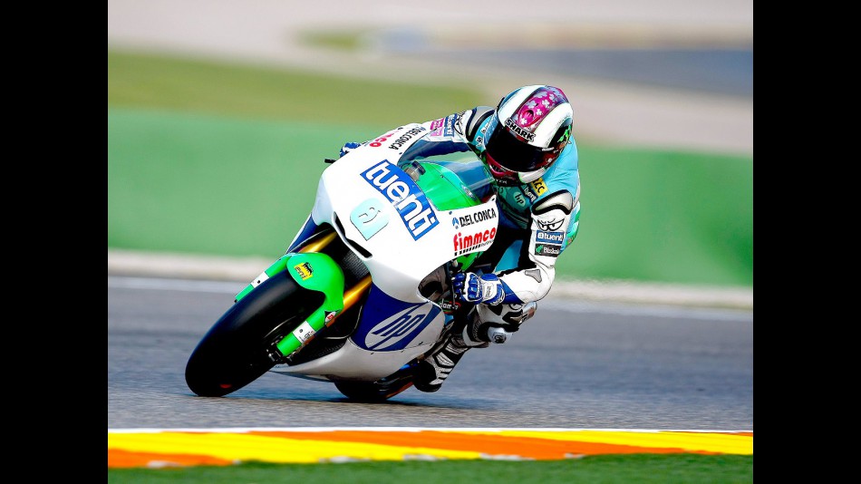 Pol Espargaró in action in Valencia test