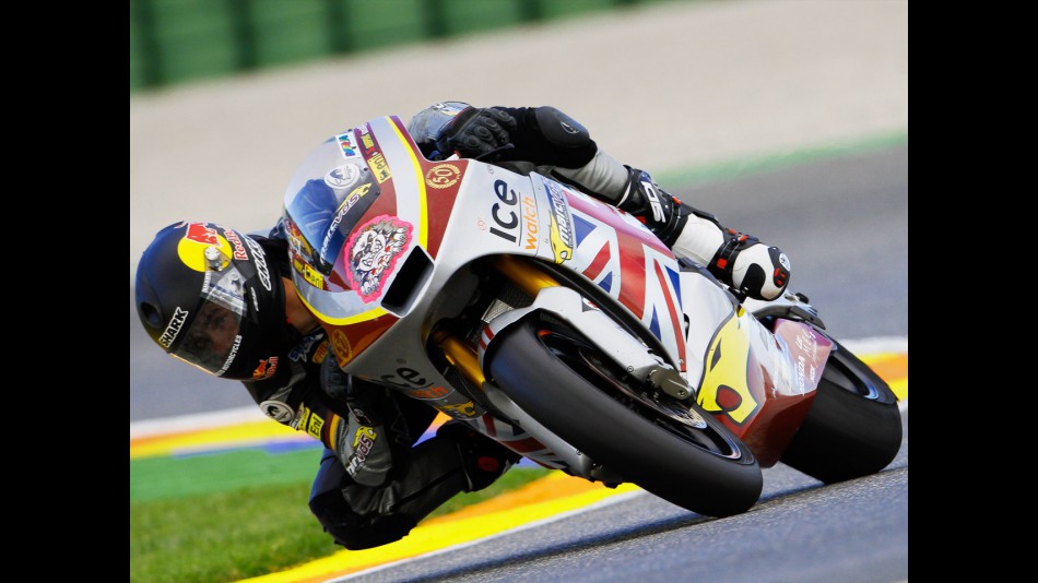 Scott Redding in action in Valencia test