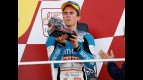 Nico Terol on the Podium at the Valencia GP