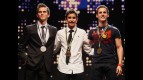 Terol, Marquez and Espargaro at the 2010 FIM Award Ceremony