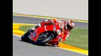 Nicky Hayden in action at Valencia test