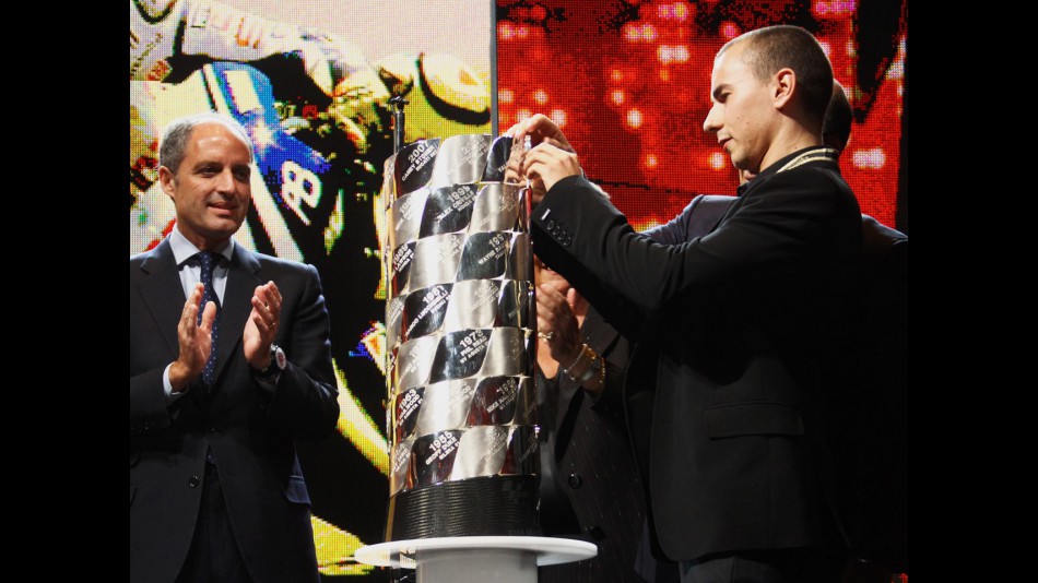 Jorge Lorenzo at the 2010 FIM Awards ceremony