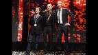 Pedrosa, Lorenzo and Rossi at the 2010 FIM Awards Ceremony