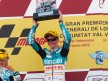 Bradley Smith on the podium in the Valencia GP