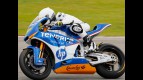 Aleix Espargaro in action in the Valencia test