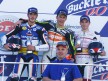 Axel Pons, Carmelo Morales and Román Ramos on the podium at the CEV in Valencia