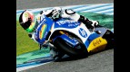 Aleix Espargaró in action at the Jerez test