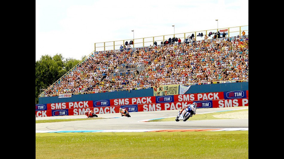 MotoGP group in action at Assen
