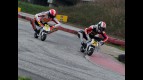 Simoncelli and Pasini racing mini-motos for charity