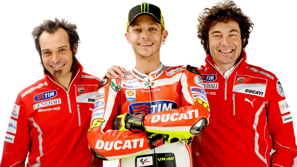 Vittoriano Guareschi, Valentino Rossi and Alessandro Cicognani