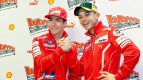 Nicky Hayden and Valentino Rossi at the Ducati Press Meeting - Wrooom