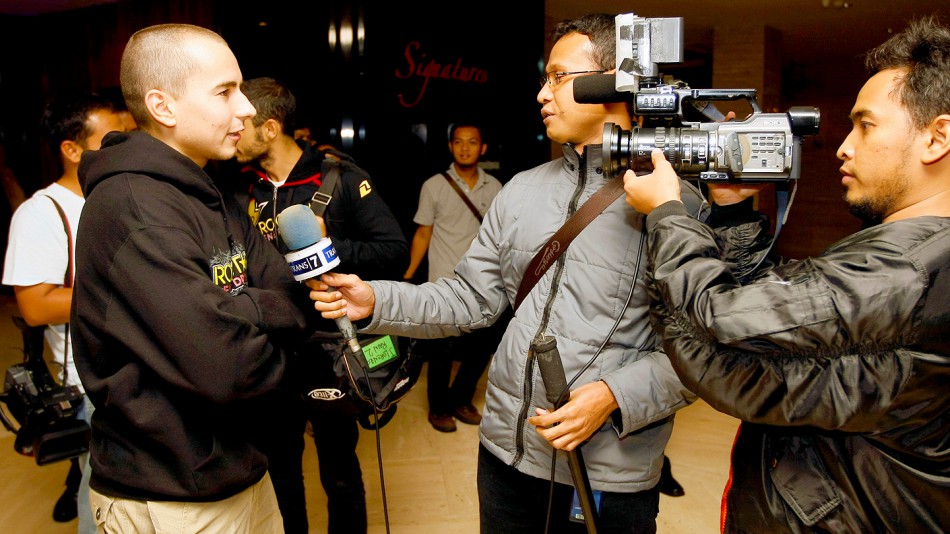 Lorenzo attends the media in Indonesia