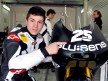 Maverick Viñales in the Pev-Blusens-SMX garage