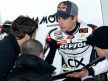 Marc Marquez in the garage