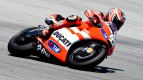 Nicky Hayden in action in the Sepang test