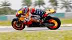 Casey Stoner in action in Sepang Test