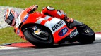 Nicky Hayden in action in Sepang test