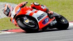 Nicky Hayden in action in Sepang test