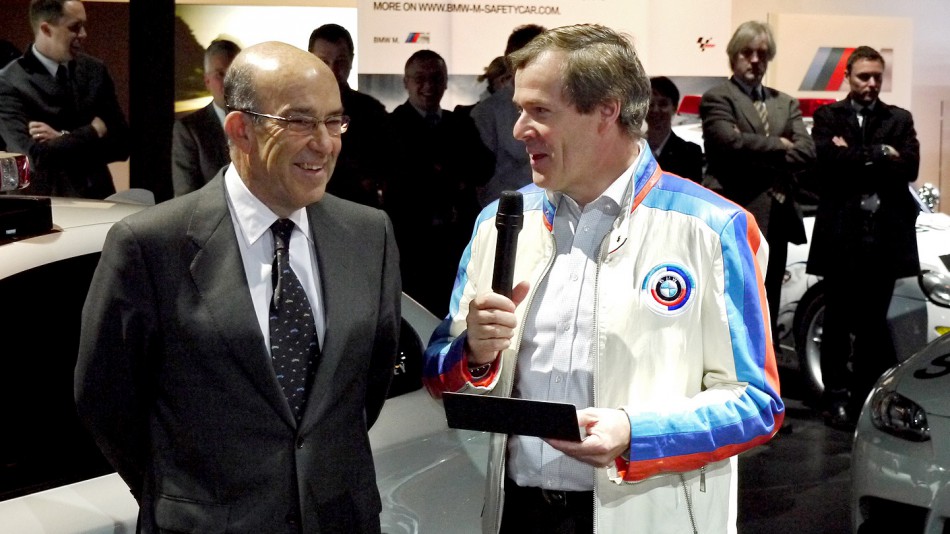 Dorna CEO Carmelo Ezpeleta and BMW M’s Dr. Kay Segler