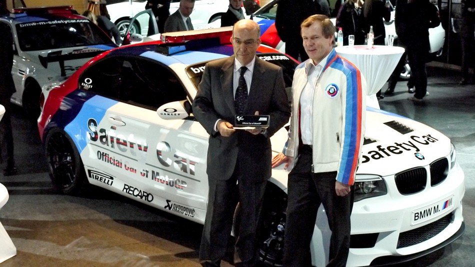 Dorna CEO Carmelo Ezpeleta and BMW M’s Dr. Kay Segler