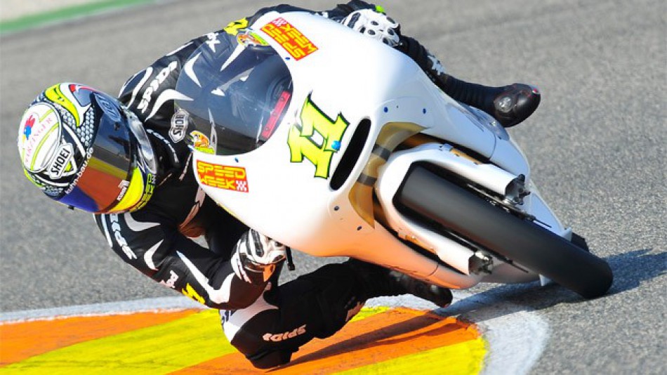 Sandro Cortese in action at the Valencia test