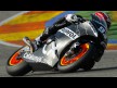 Marc Marquez in action at the Valencia test