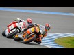 Marc Márquez riding ahead of Randy Krummenacher in Jerez test