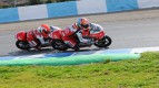 Air Asia´s Zarco and Vazquez in action in Jerez test