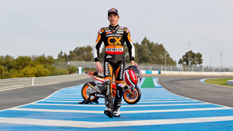 Catalunya Caixa´s Marc Marquez in the Jerez test