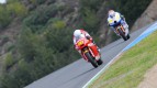 Simón riding ahead of Rabat in Jerez test