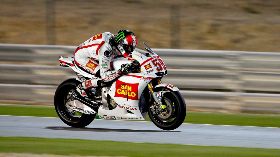 Marco Simoncelli, San Carlo Honda Gresini, Qatar Test