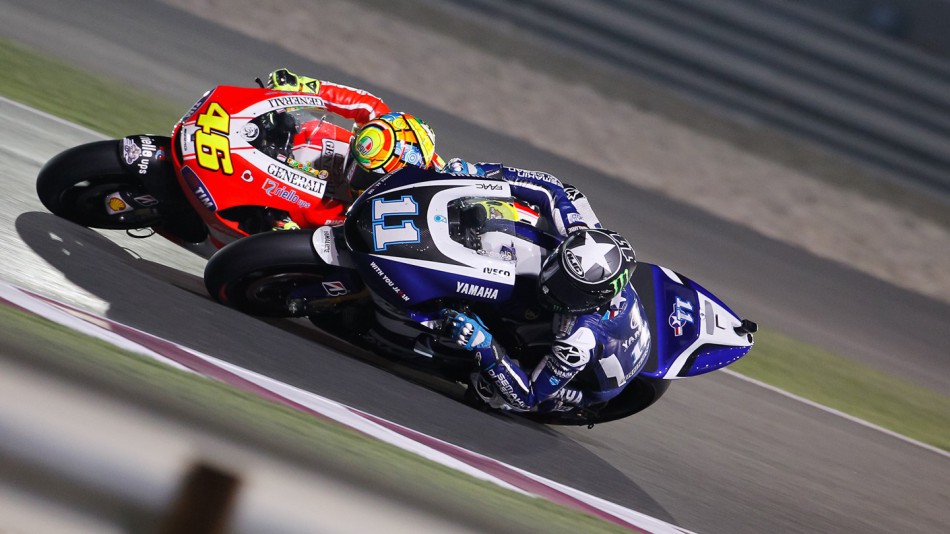 Spies, Rossi, Qatar Race
