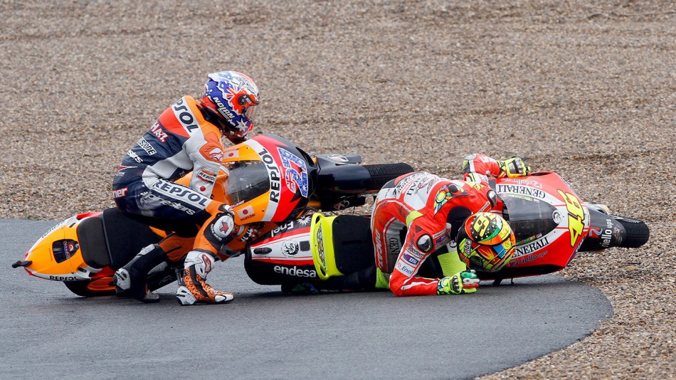Stoner, Rossi, Jerez Race - by Juan Carlos Toro del Rio