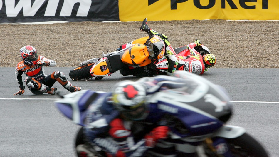 Stoner, Rossi, Jerez Race - by Juan Carlos Toro del Rio