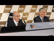 Carmelo Ezpeleta (Dorna Sports CEO), Jorge Viegas (Federaçao de Motociclismo de Portugal), Estoril