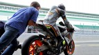 Suter test MotoGP machine at Estoril